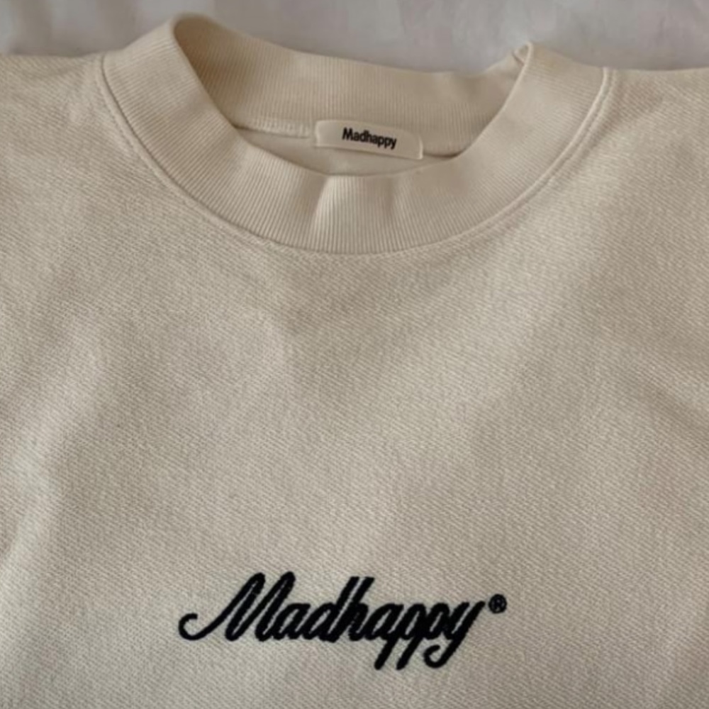 Madhappy terry cream sweater